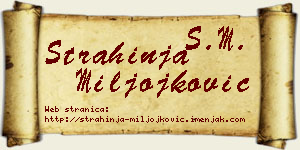 Strahinja Miljojković vizit kartica
